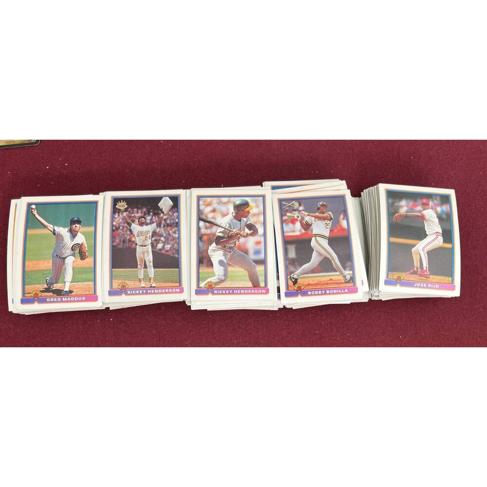Lot of 250 1991 Bowman Baseball Cards